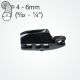 Clamcleat® CL826-72 Nylon Aero cleat for 3-6mm ropes