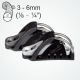 Clamcleat® CL833CKC in-line cleat, keeper & cage