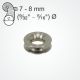 Clamcleat® PT5115 solid titanium round thimble for 7-8mm ropes